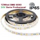 Tira LED Flexible 24V 12W/mt 60 Led/mt SMD 5050 IP65 Serie Profesional, Rollo 5 mts